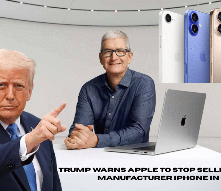 Trump warns apple to stop sellingIndian manufacturer iPhone in US